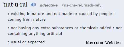 Natural (adjective)